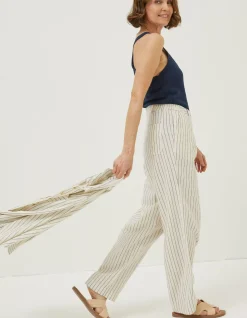 Pendeen Linen Blend Wide Leg Trousers