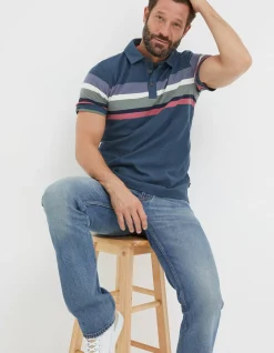Perranporth Chest Stripe Polo