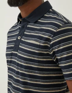 Perranporth Stripe Polo T-Shirt