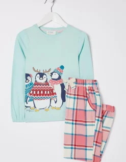 Pippa Penguin Check Pyjama Set
