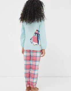 Pippa Penguin Check Pyjama Set