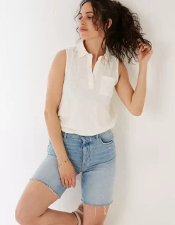 Polly Sleeveless Polo Shirt