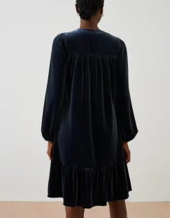 Poplar Velvet Swing Dress