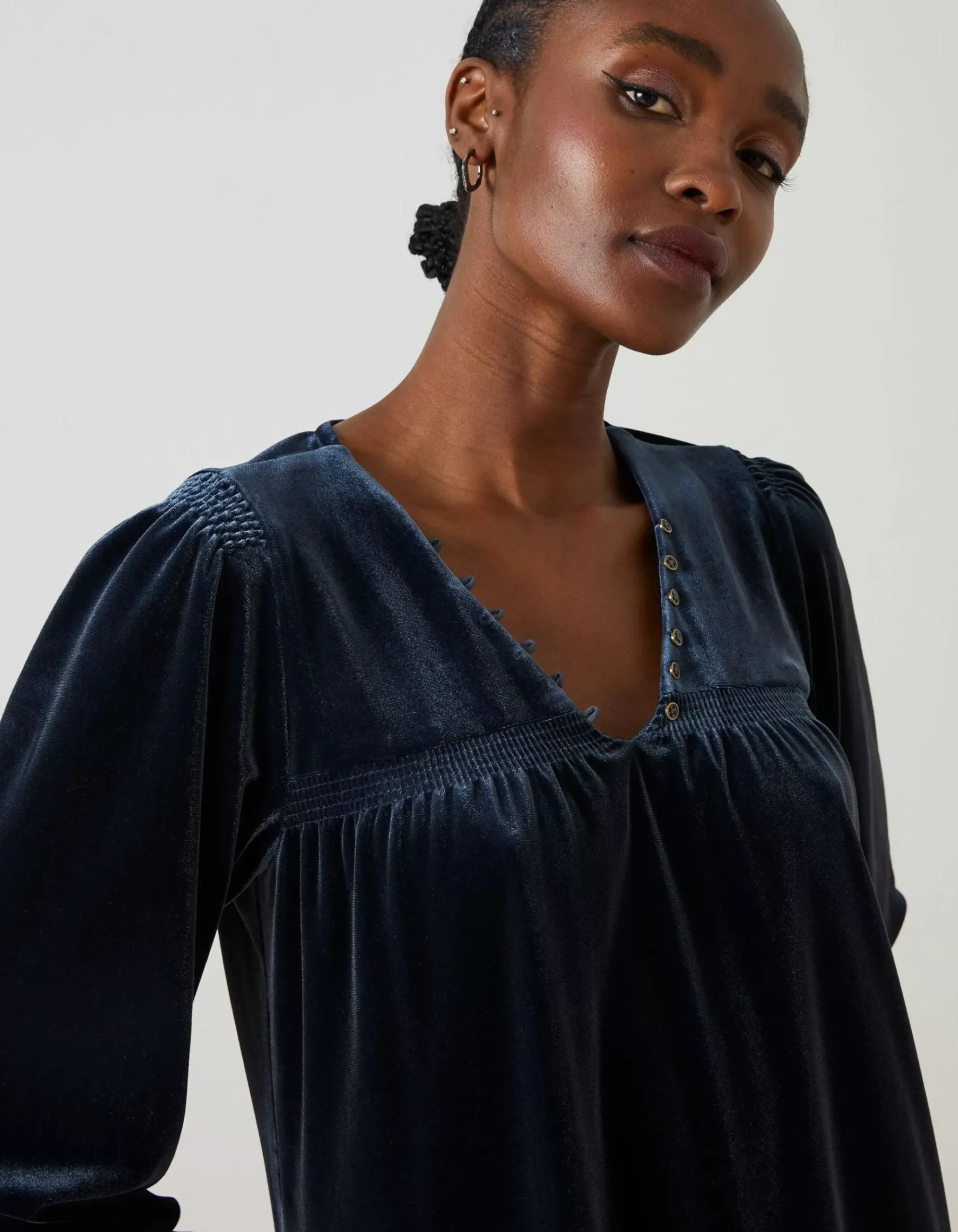 Poplar Velvet Swing Dress
