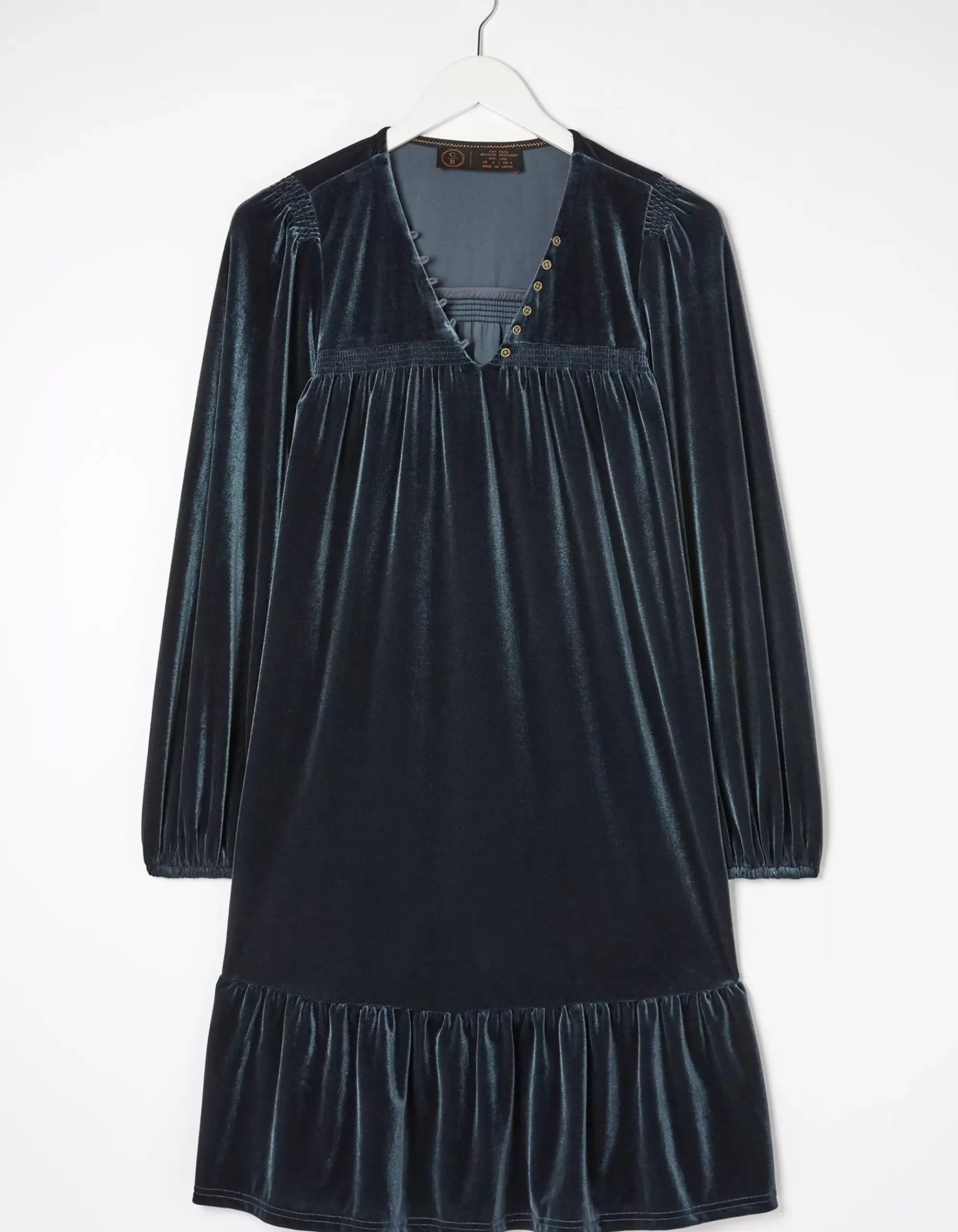 Poplar Velvet Swing Dress