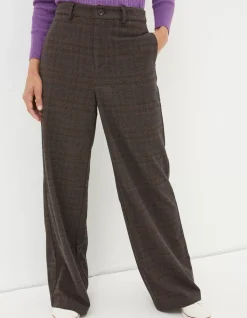 Presley Check Wide Leg Trousers
