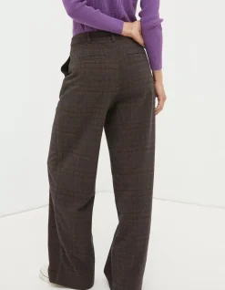 Presley Check Wide Leg Trousers