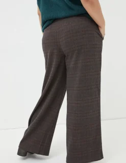 Presley Check Wide Leg Trousers