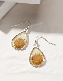 Pressed Daisy Earrings