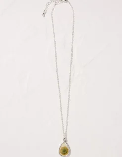 Pressed Daisy Necklace