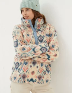 Printed Half Neck Fleece