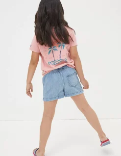 Pull On Denim Shorts
