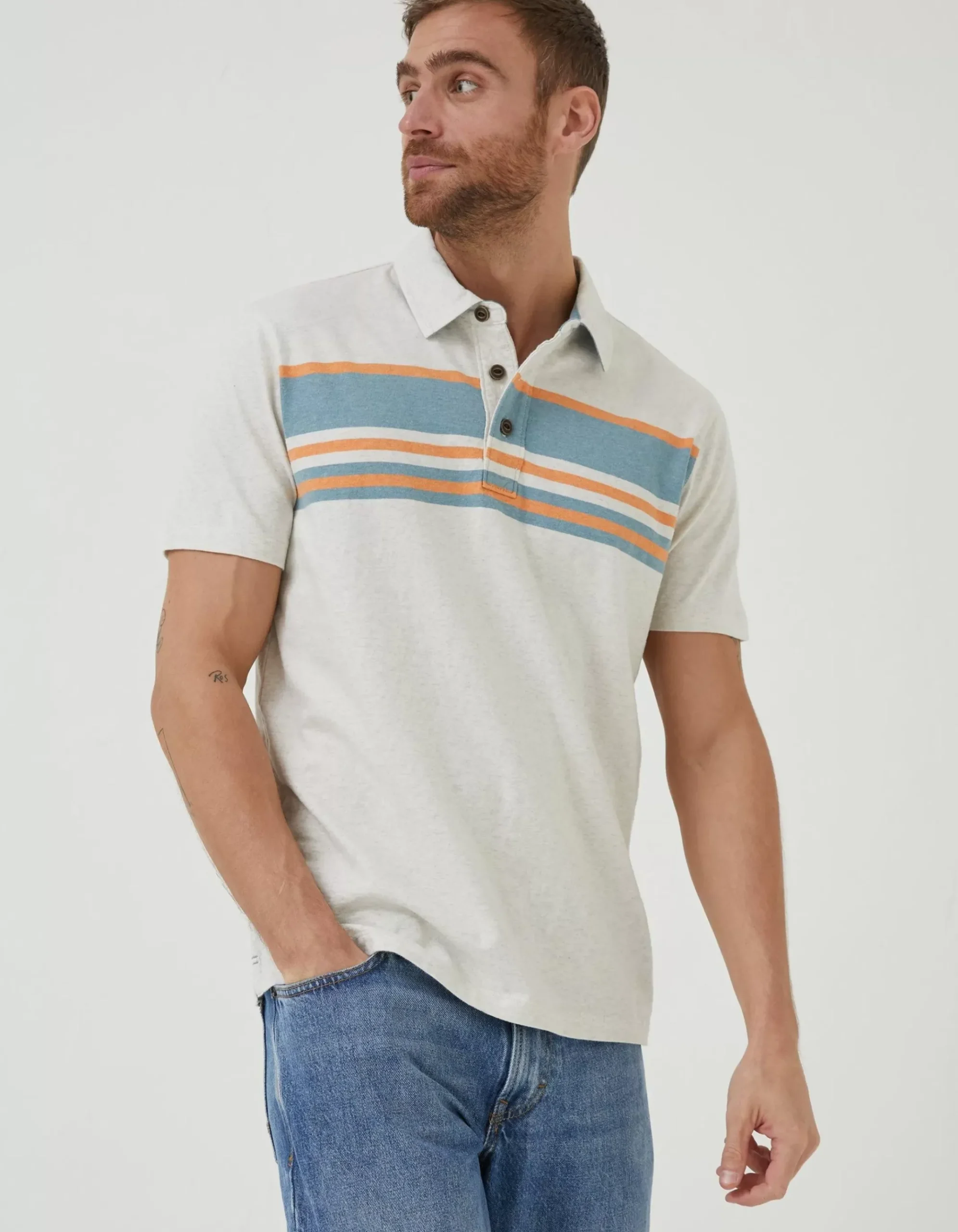 Purbeck Chest Stripe Polo