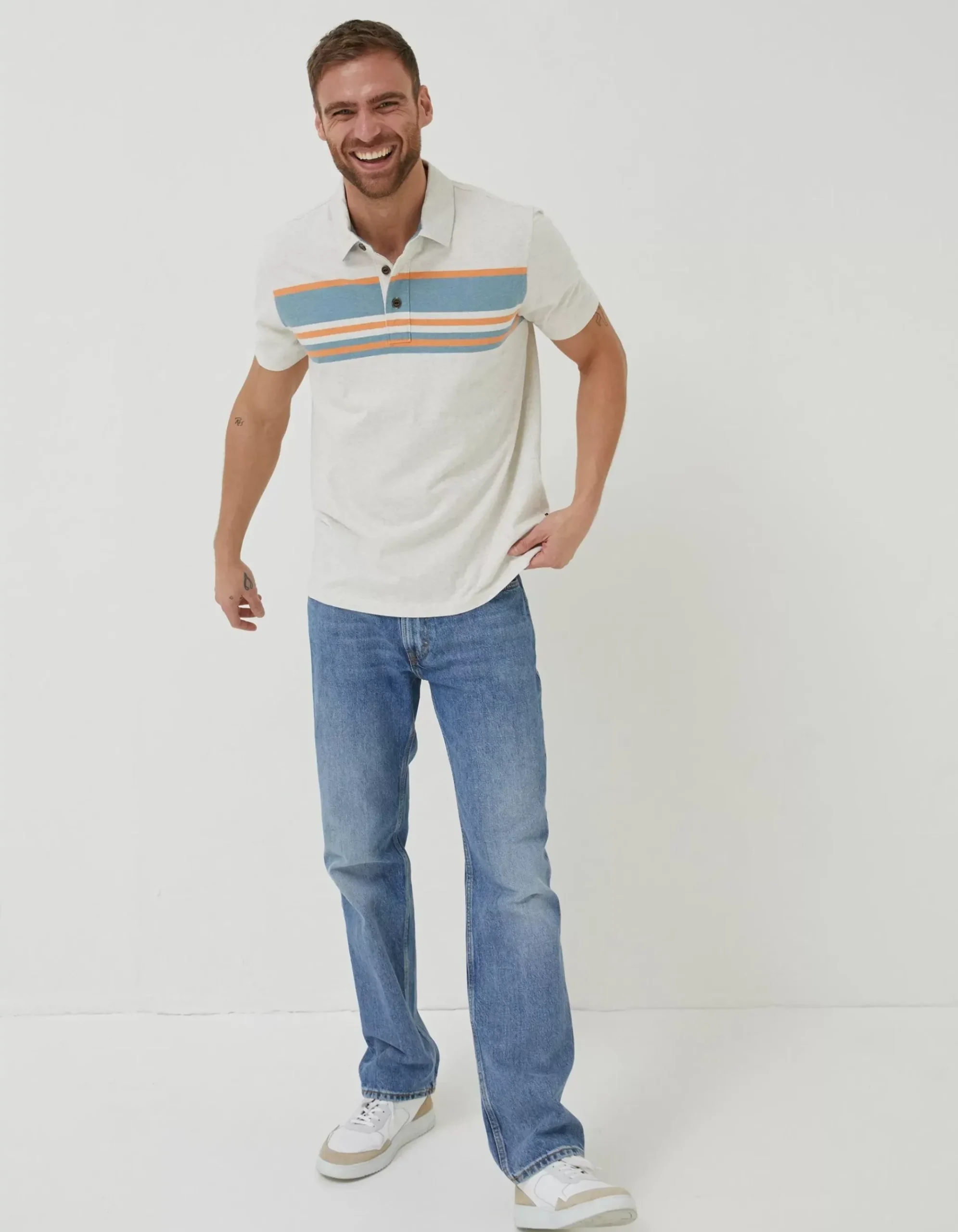 Purbeck Chest Stripe Polo