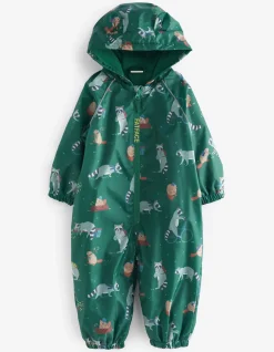 Raccoon Print Puddlesuit