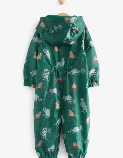 Raccoon Print Puddlesuit