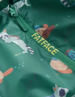 Raccoon Print Puddlesuit