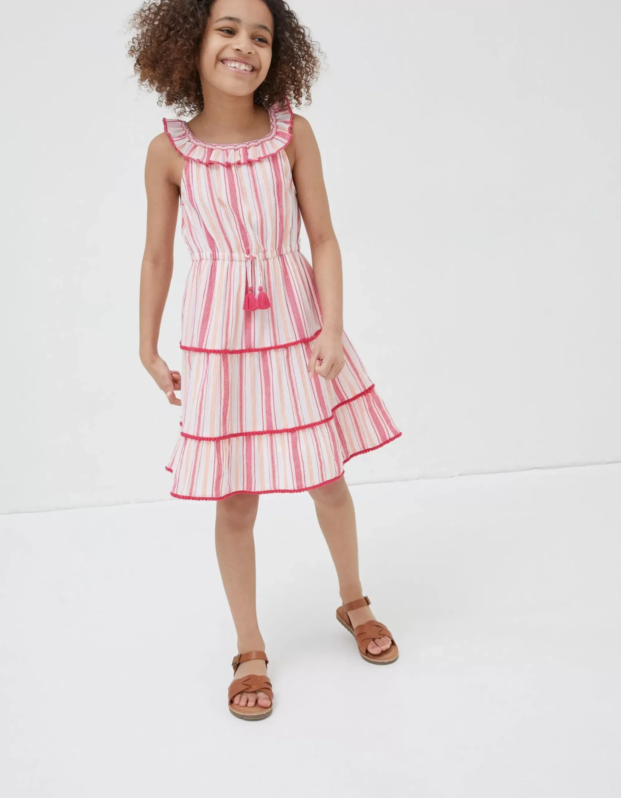 Raya Stripe Woven Dress