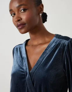Reese Velvet Wrap Top