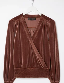 Reese Velvet Wrap Top