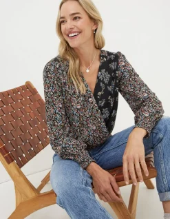 Remi Craft Floral Wrap Top