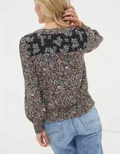 Remi Craft Floral Wrap Top