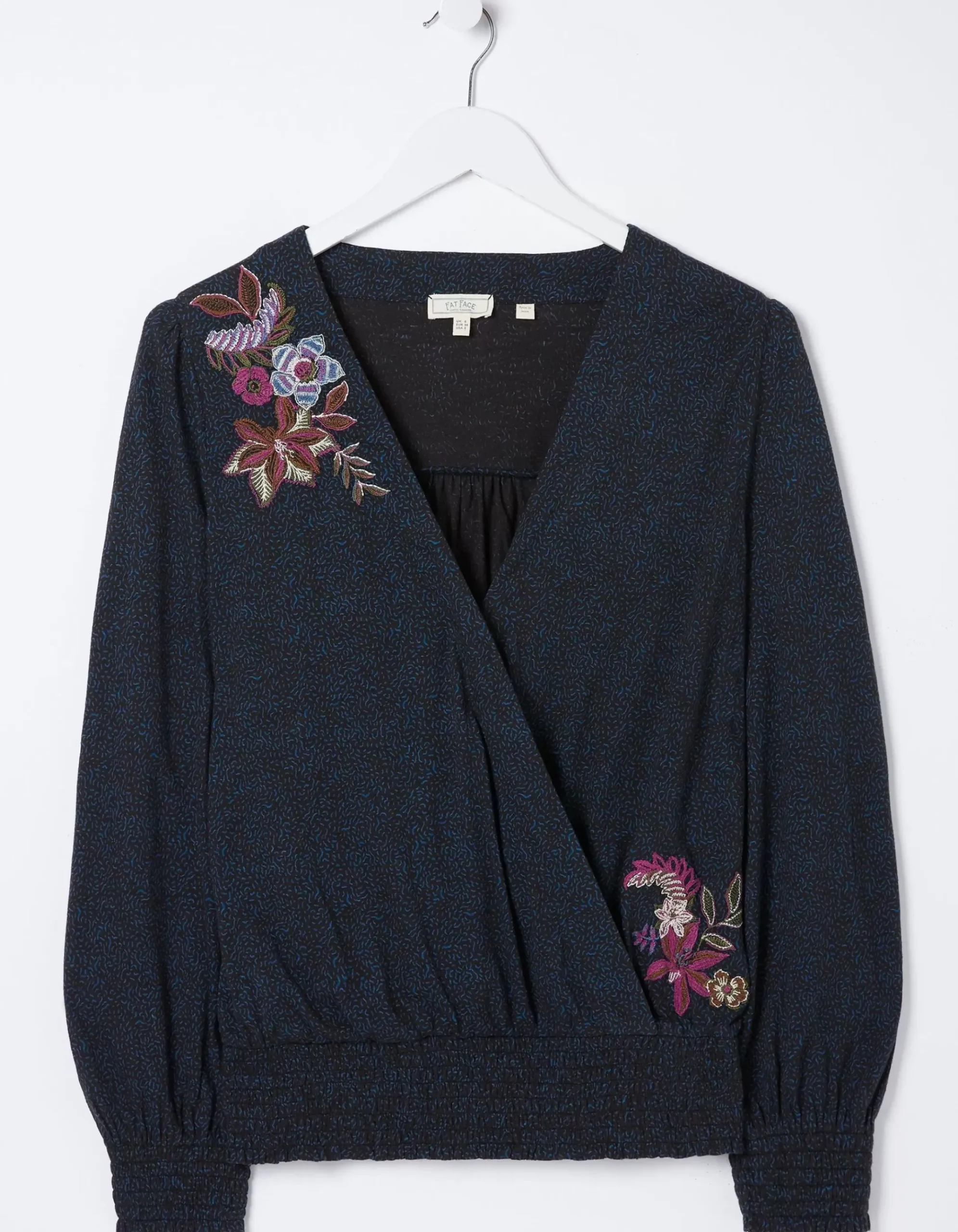 Remi Embroidered Dotted Floral Top