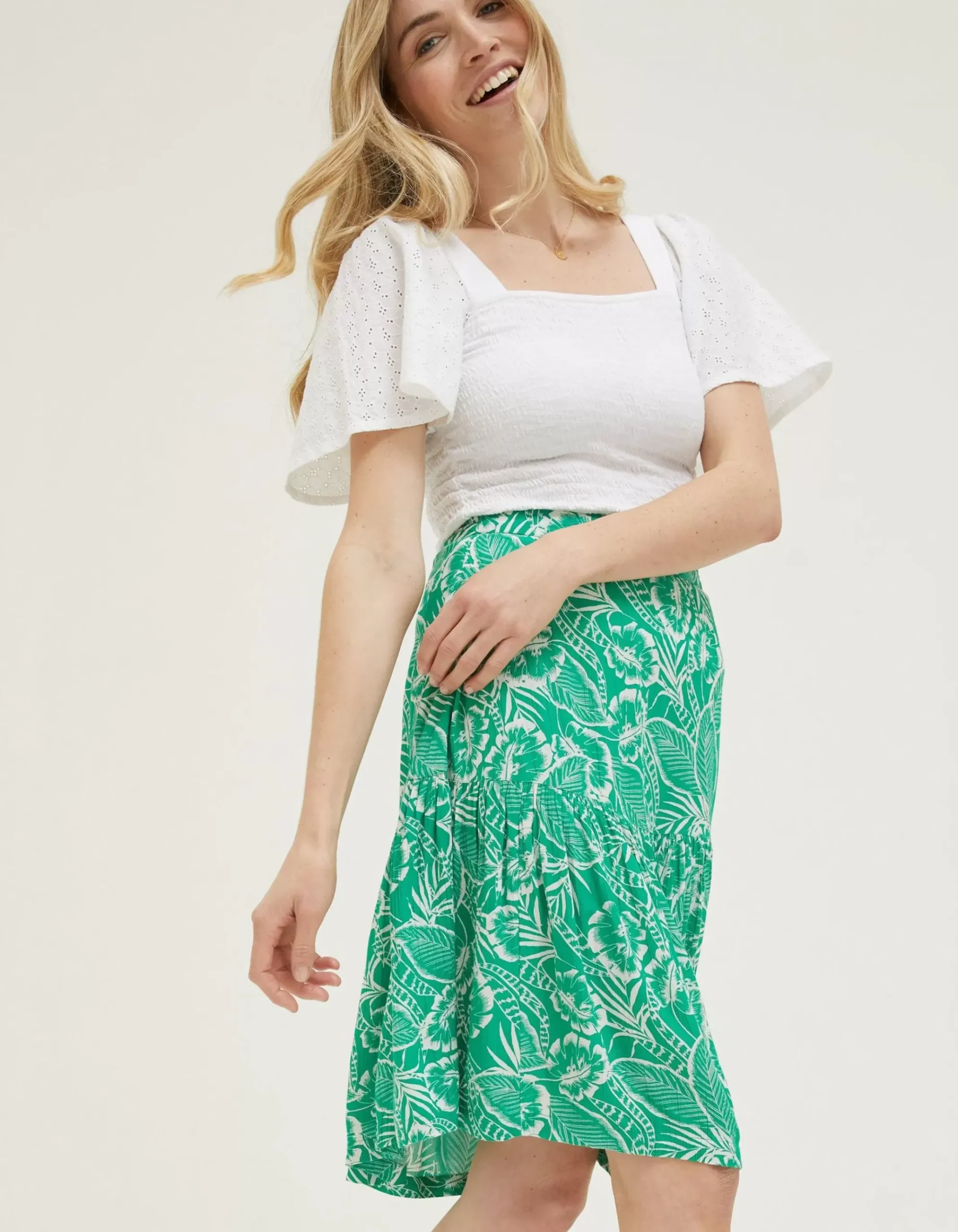 Remy Tropical Leaf Skirt
