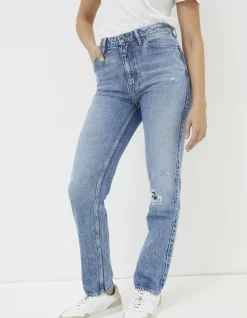 Rip And Repair Mom Jeans