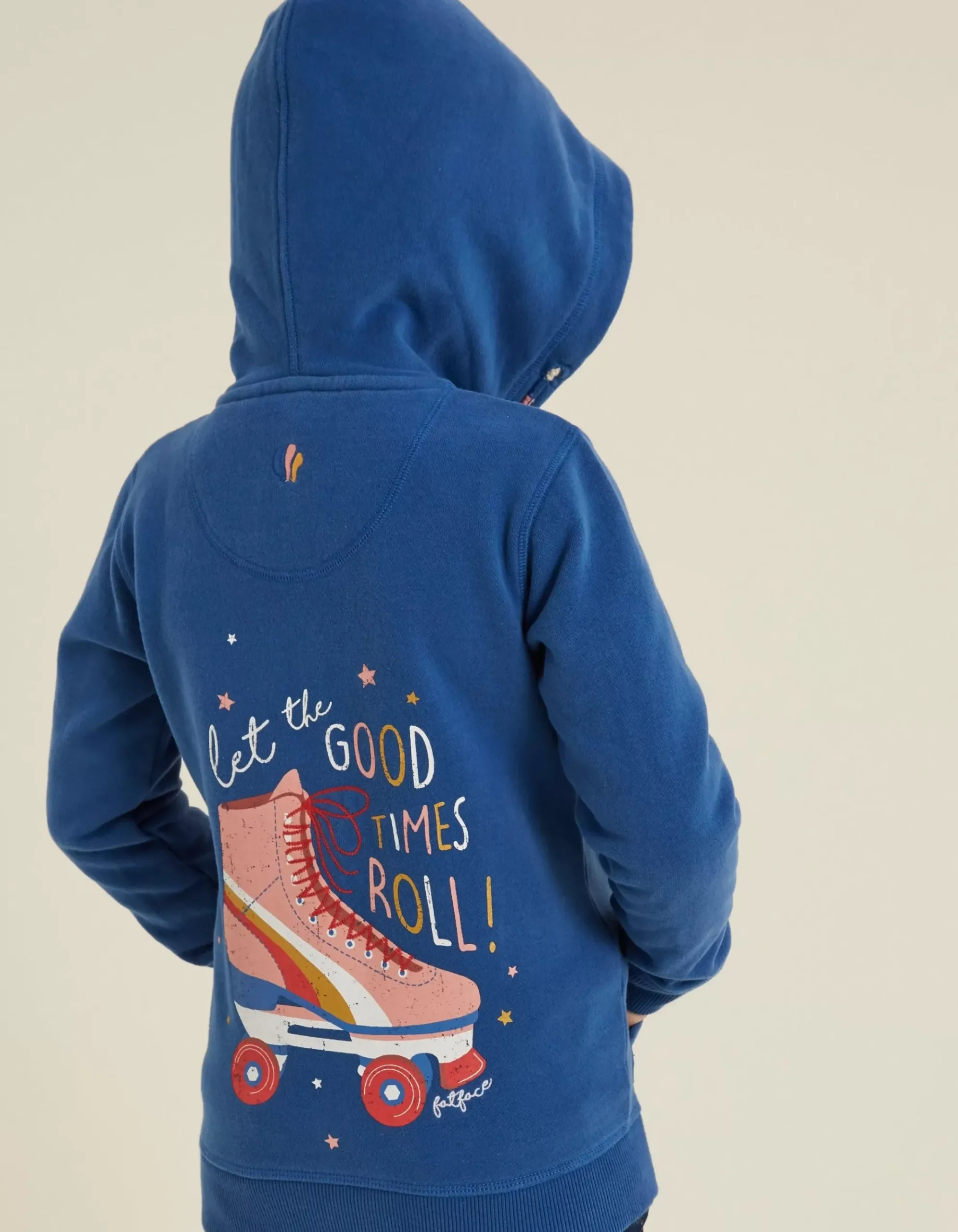 Roller Skate Graphic Zip Thru Hoodie