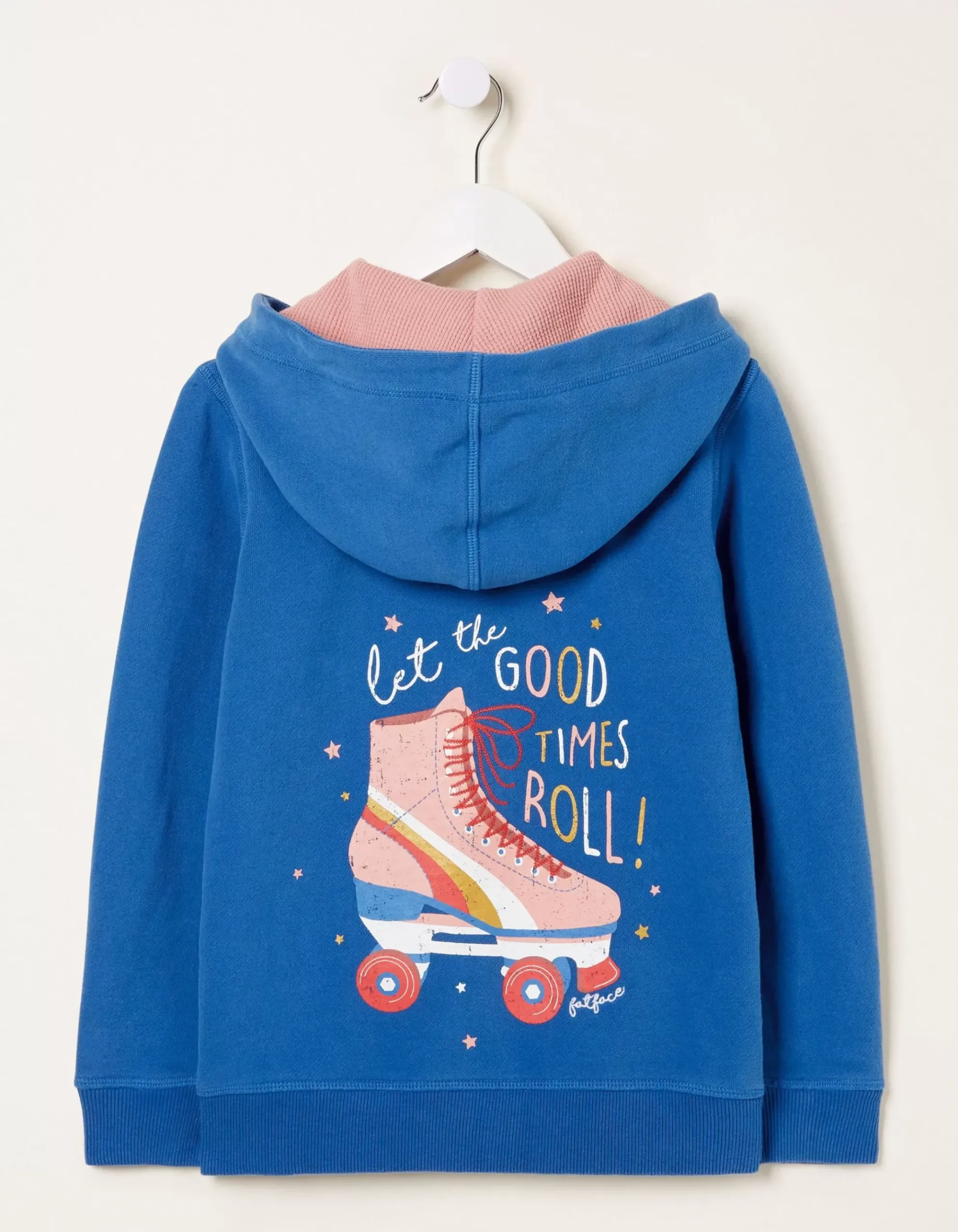 Roller Skate Graphic Zip Thru Hoodie