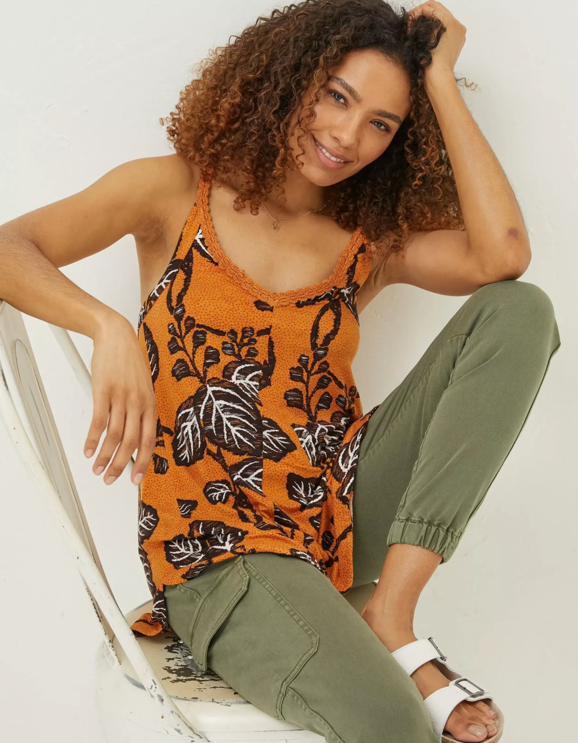 Rosie Vine Floral Tunic Top