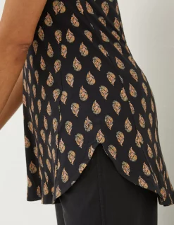 Rosie Woodblock Longline Top