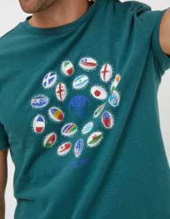Rugby Ball Flags T-Shirt