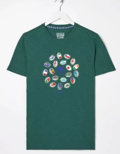 Rugby Ball Flags T-Shirt