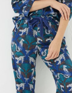 Sadie Snow Leopard Pyjama Bottoms