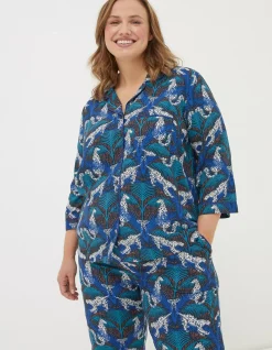 Sadie Snow Leopard Pyjama Bottoms