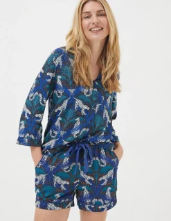 Sadie Snow Leopard Pyjama Shorts
