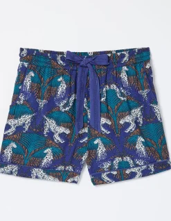 Sadie Snow Leopard Pyjama Shorts