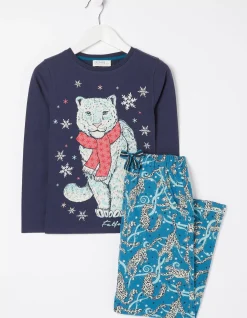 Sadie Snow Leopard Pyjama Set