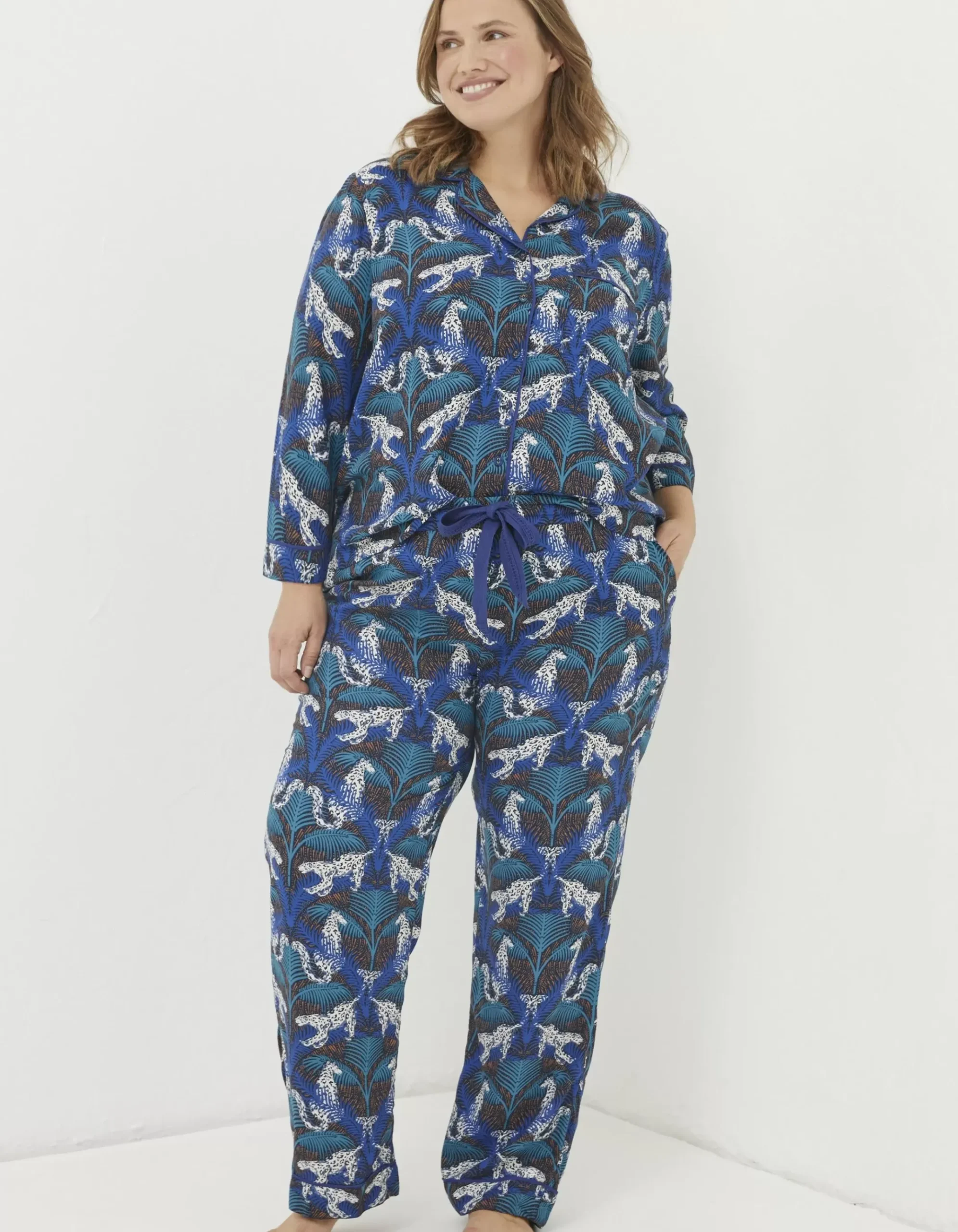 Sadie Snow Leopard Pyjama Top