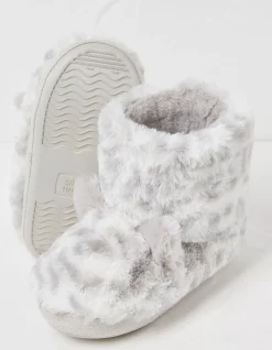 Sadie Snow Leopard Slipper Boot