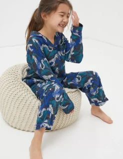 Sadie Snow Leopard Woven Pyjama Set
