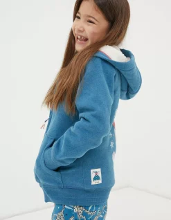 Sadie Snow Leopard Zip Hoodie