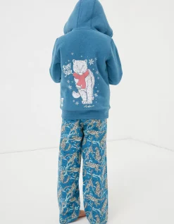 Sadie Snow Leopard Zip Hoodie