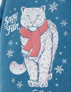 Sadie Snow Leopard Zip Hoodie