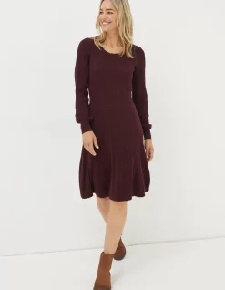 Saffron Knitted Skater Dress