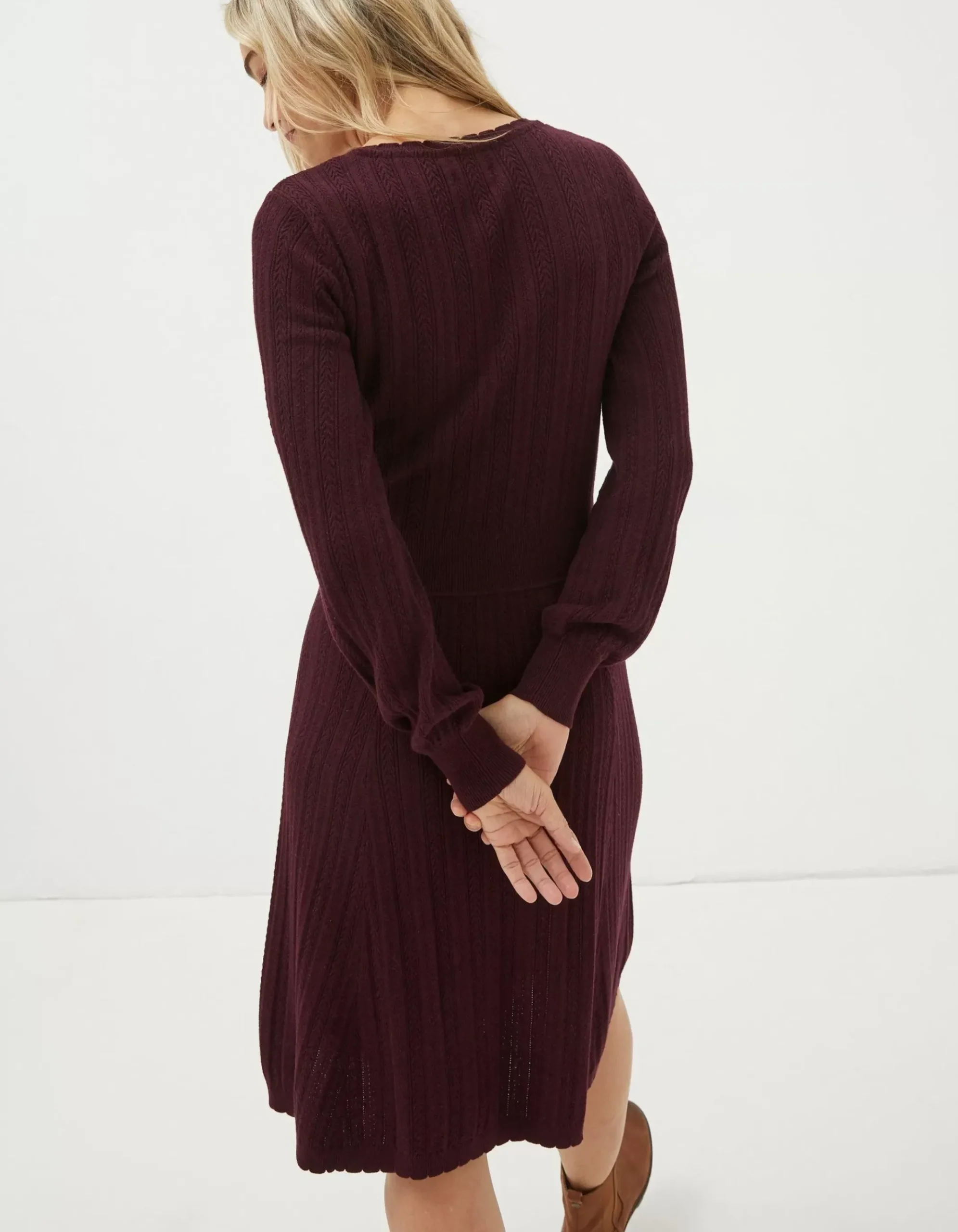 Saffron Knitted Skater Dress