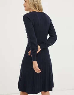 Saffron Knitted Skater Dress