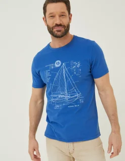 Sail Boat Sketch T-Shirt